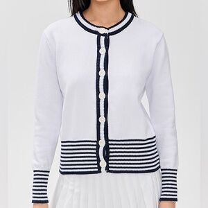 Addison Bay Coastal Cardigan Knit Sweater Top Button Front Women's XL